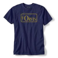 Orvis Bent Rod Badge T-Shirt - Navy Green