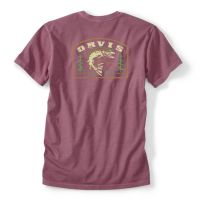 Orvis Alpine Rainbow T-Shirt - Maroon