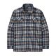 Patagonia Organic Midweight Fjord Flanell Langarm Hemd - Fields: New Navy