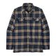 Patagonia Organic Midweight Fjord Flanell Langarm Hemd - North Line: New Navy