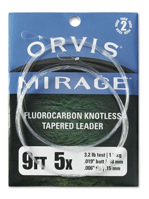 Orvis Mirage Fluorocarbon Leader Vorfach 2er Pack